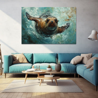 Sea Lion Painting